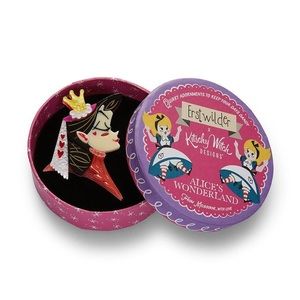 NIB “Queen of Hearts Brooch” by Erstwilder and Artist